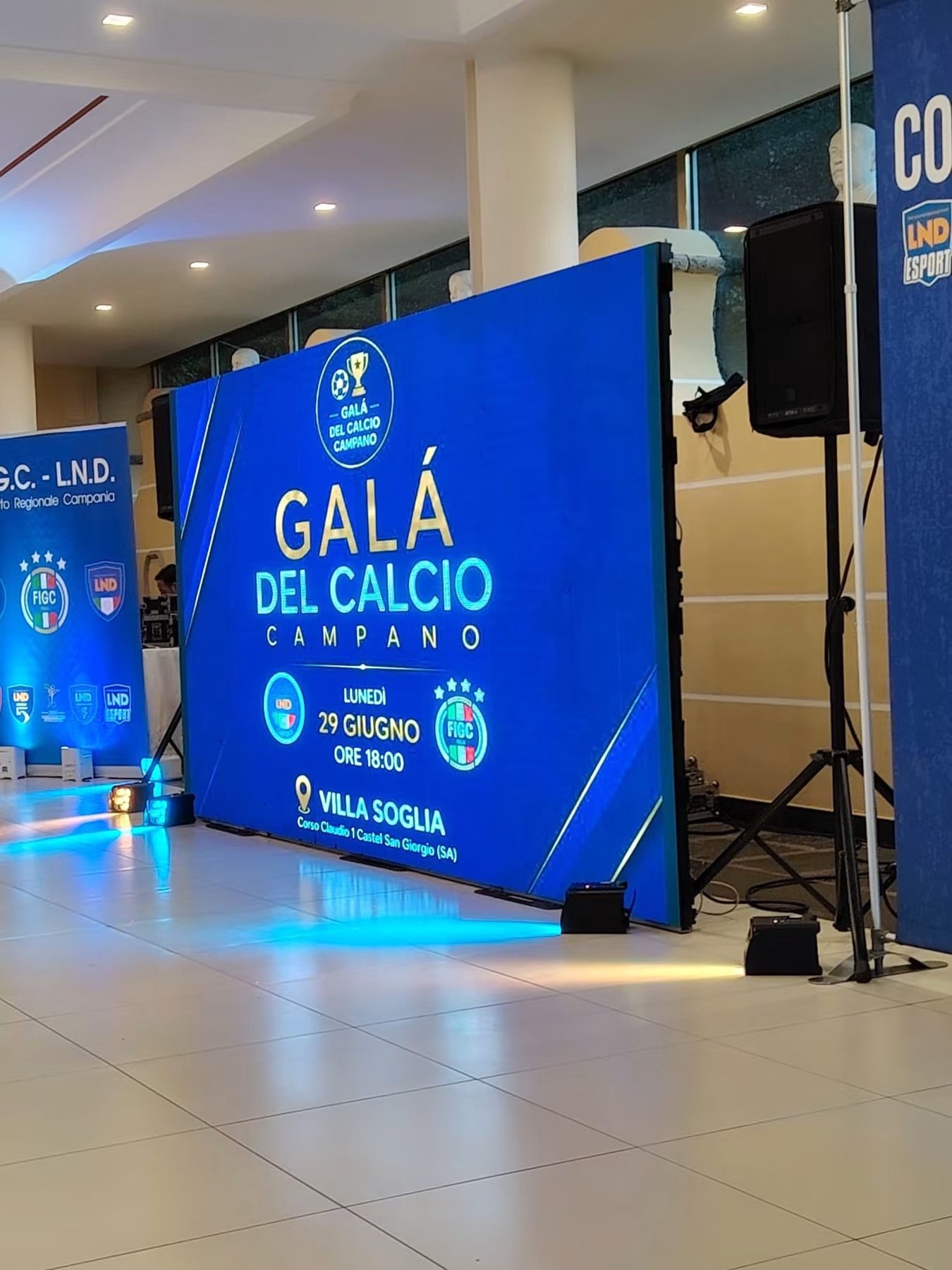 Lo SPORTING VOLTURARA premiato al GALA' DEL CALCIO Campano!