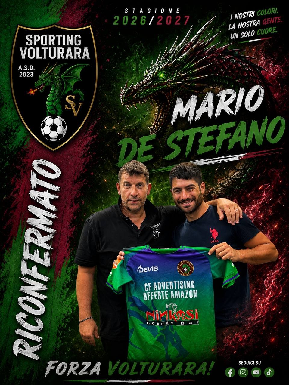 Riconfermato Mario De Stefano